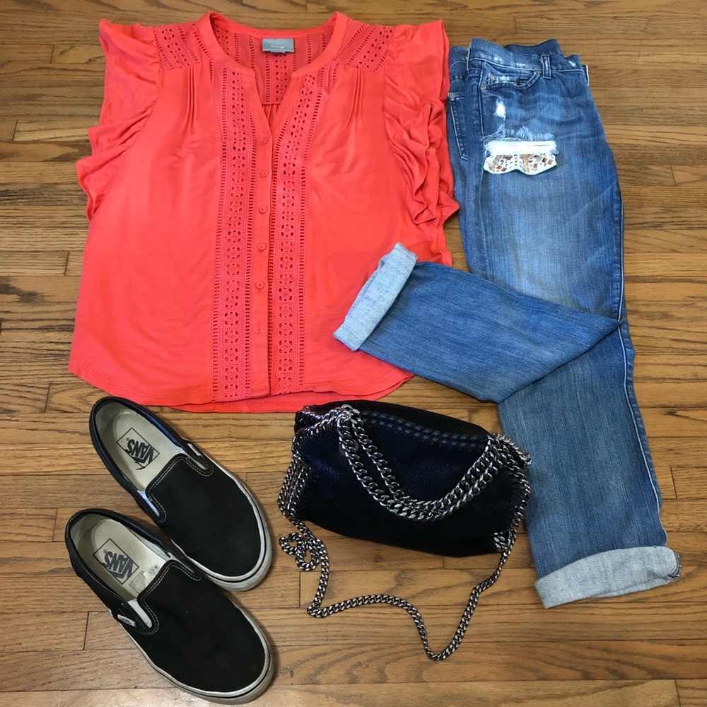 7 For All Mankind Rickie Classic Boyfriend Jeans